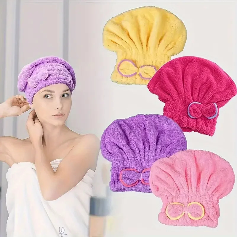 Hair Turban Towel - Gorro de secado rápido para mujer