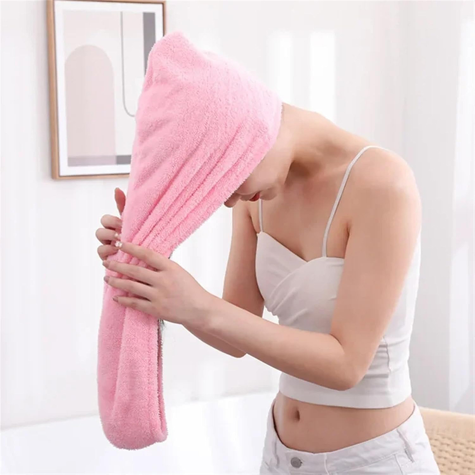 Hair Turban Towel - 1 toalla de pelo de vellón