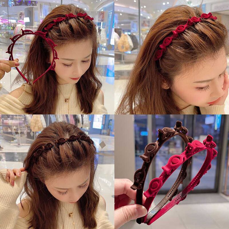 Hair Care For Baby - 1/3 Piezas Diadema Trenzada Aterciopelada para