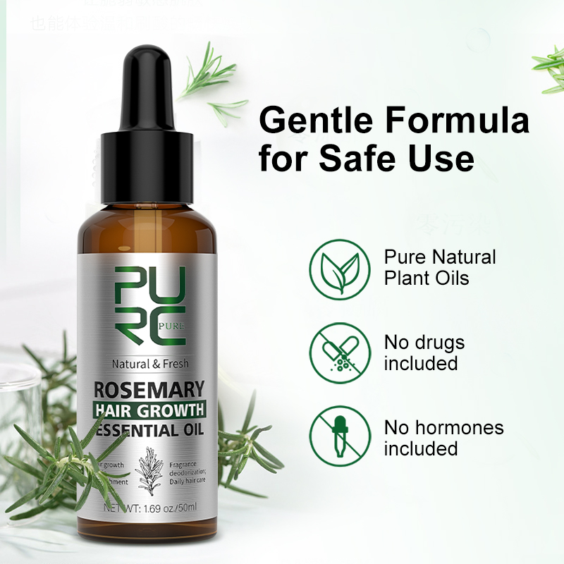 Aceite de romero PURC para el  - Hair Care Essence Oil Spray reseña y precio