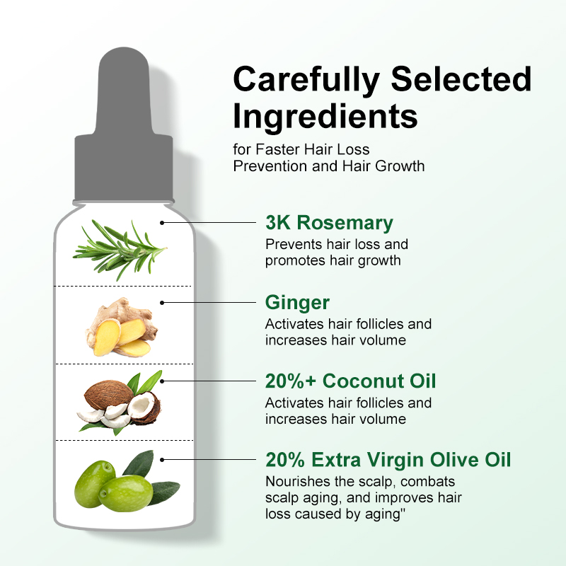 Aceite de romero PURC para el  - Hair Care Essence Oil Spray reseña y precio