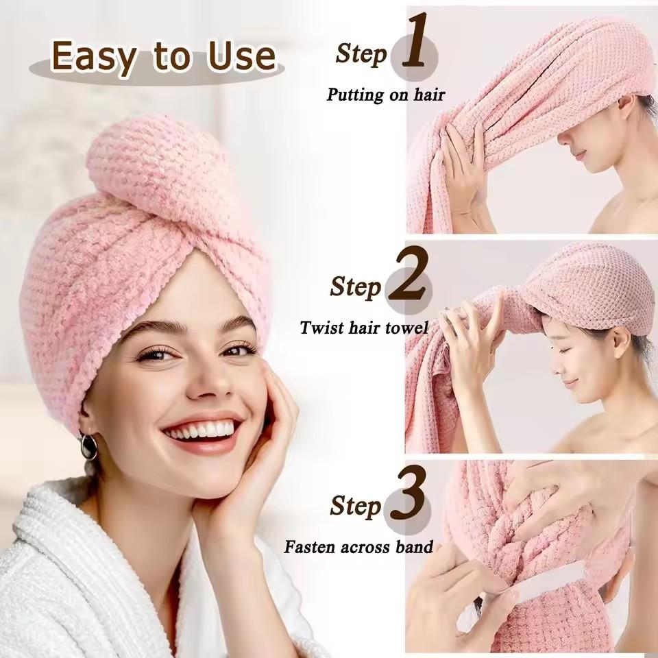 Toalla de secado de cabello de - Hair Turban Towel reseña y precio