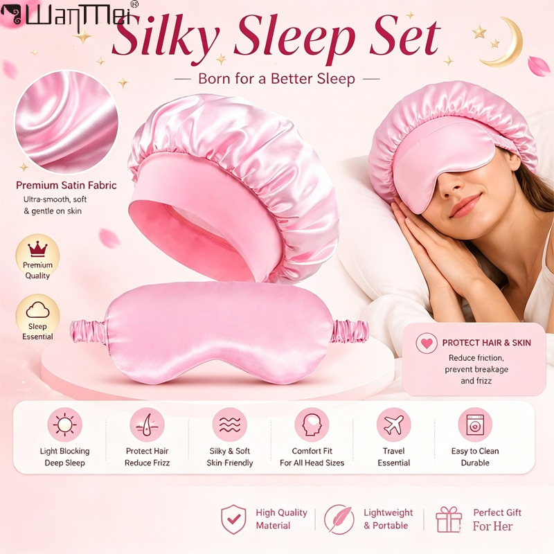    Set de Antifaz de Satén pa - Hair Care Set reseña y precio