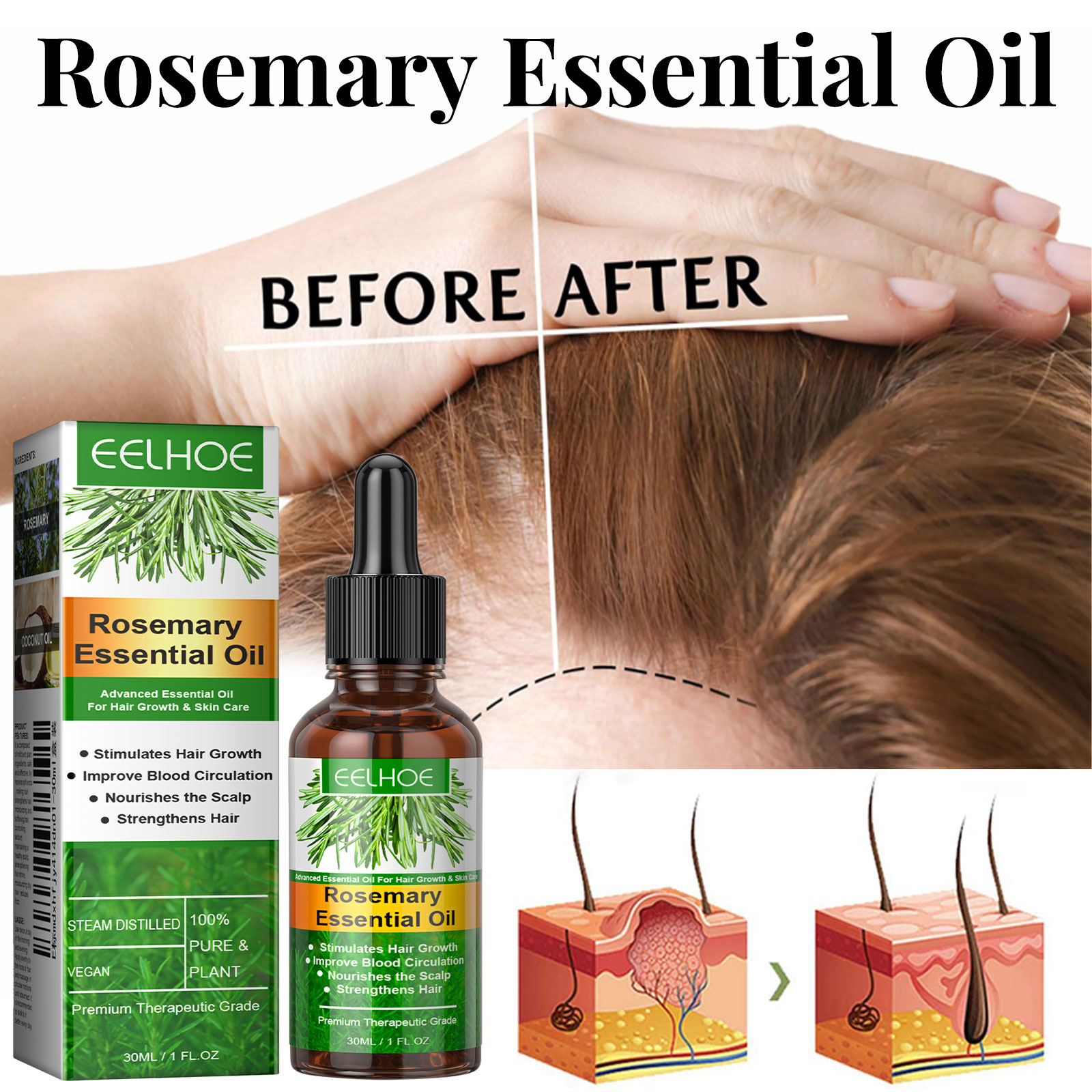 Suero para el crecimiento del  - Hair Care Essence Oil Spray reseña y precio