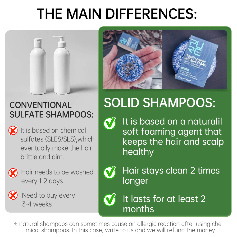 PURC-barra de champú orgánico  - Hair Care Pantene reseña y precio