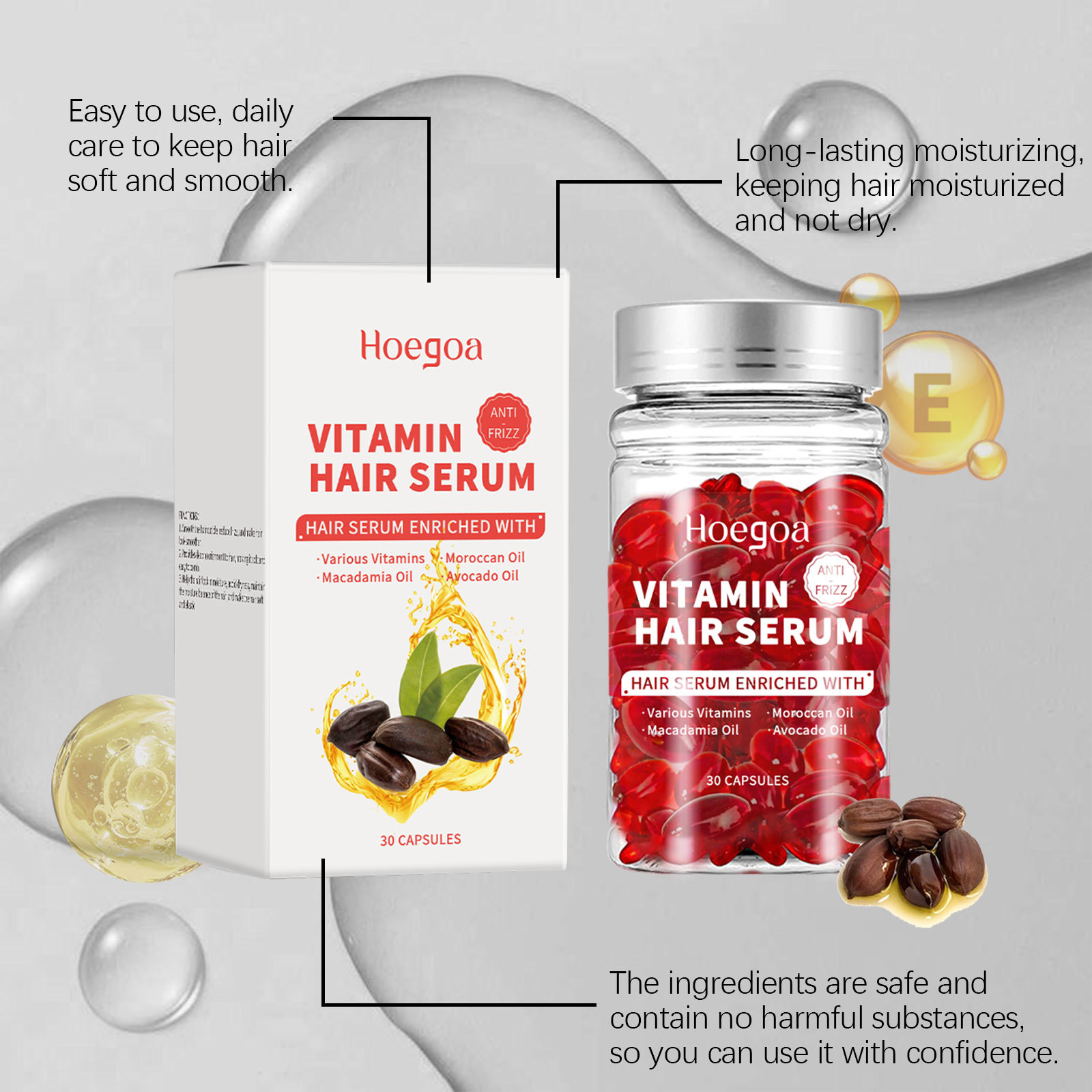 Cápsulas de suero para el cuid - Hair Care Oil Serum reseña y precio