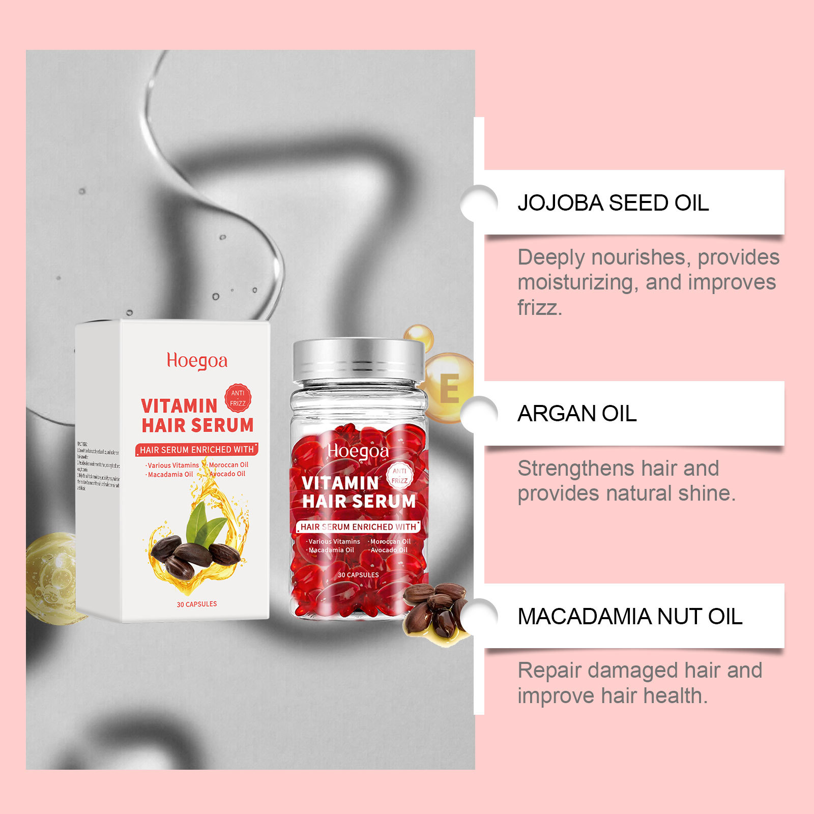 Cápsulas de suero para el cuid - Hair Care Oil Serum reseña y precio